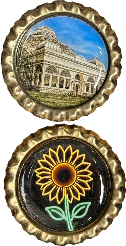 Botanical Gardens - Buffalo Bottle Cap Magnets