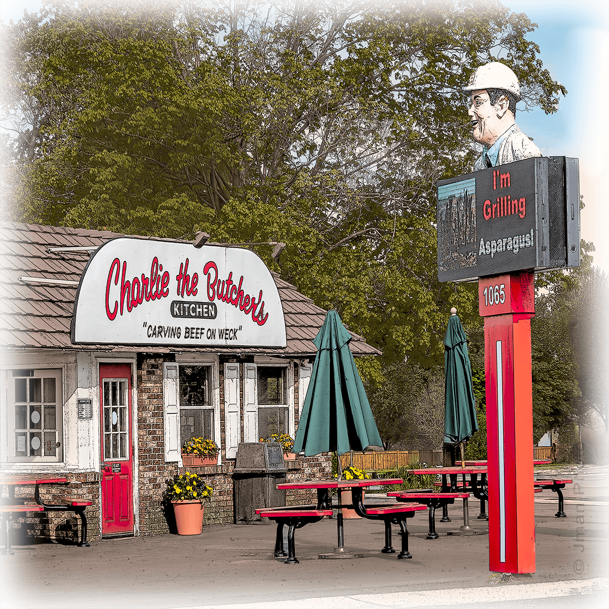 Charlie the Butcher - Buffalo NY Ceramic Coaster