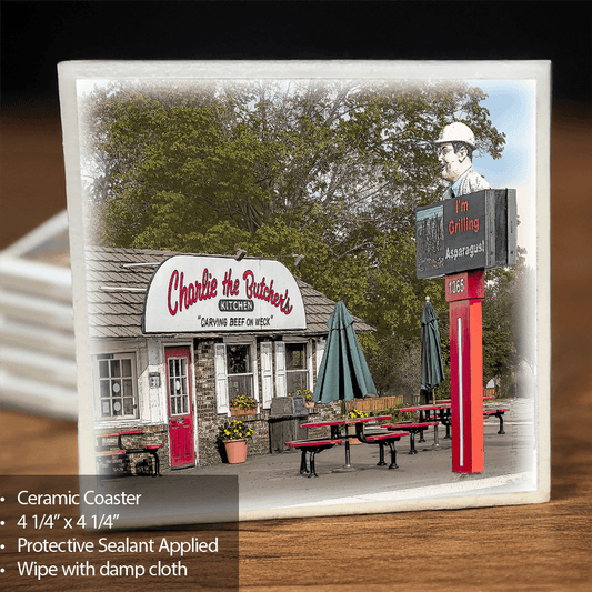Charlie the Butcher - Buffalo NY Ceramic Coaster