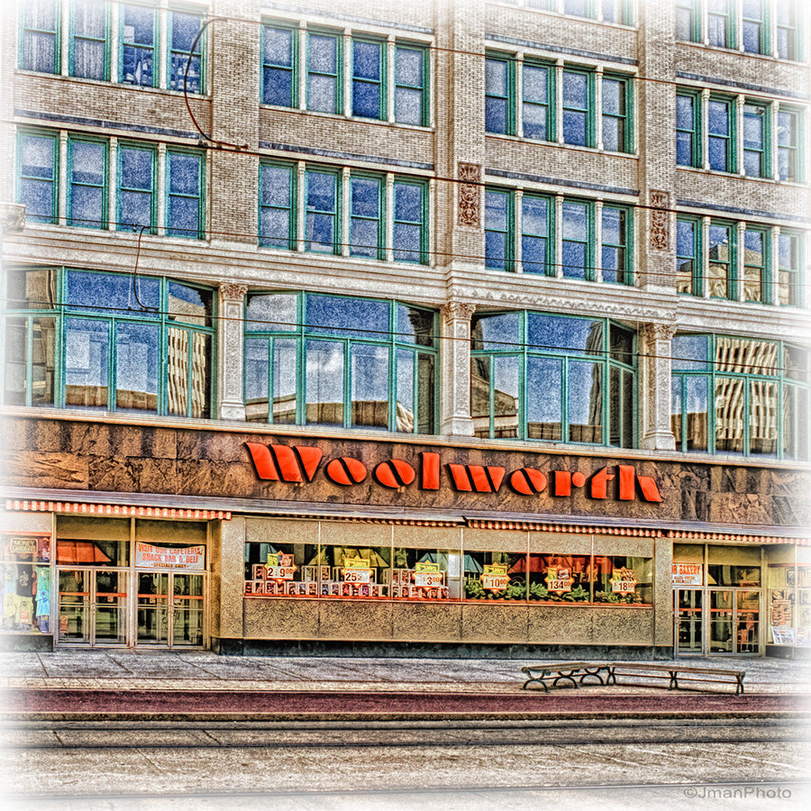 Woolworth's  on Main St. -Buffalo NY Ceramic Coaster