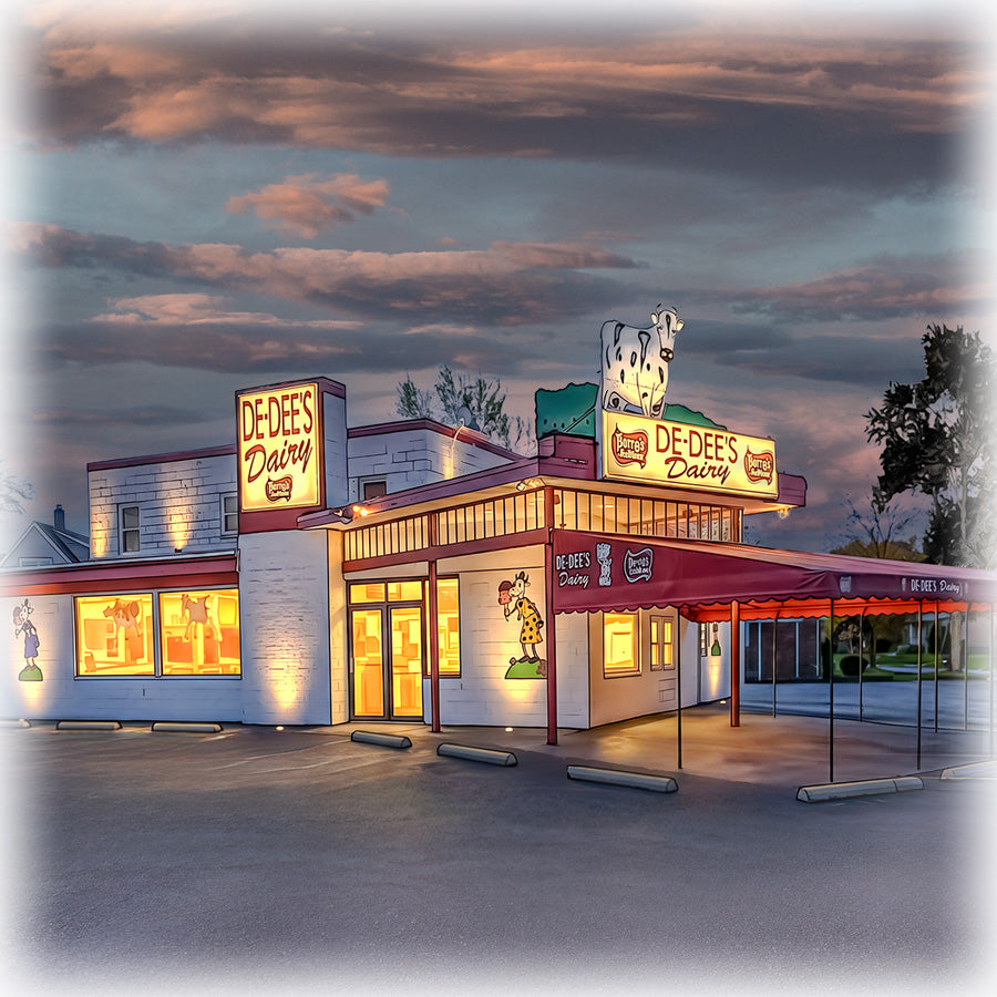 De-Dees Dairy Coasters Photo Ceramic Coaster