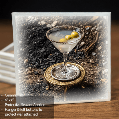 Dirty Martini - Ceramic Tile Wall Art & Trivet