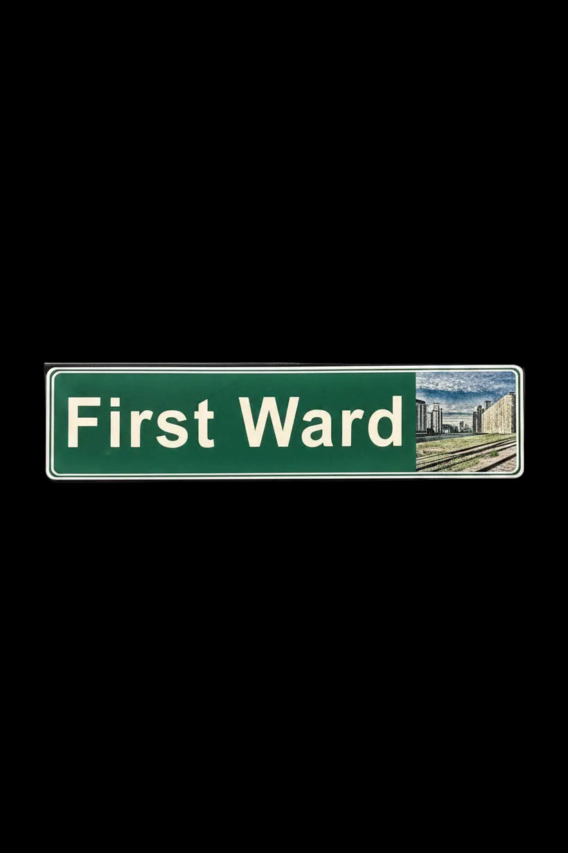 Street Signs - First Ward - Silo City  - Ceramic Wall Art