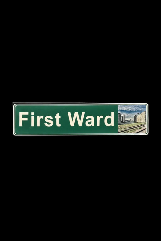 Street Signs - First Ward - Silo City  - Ceramic Wall Art