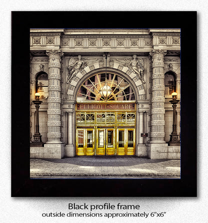 Ellicott Square Doors Ceramic Coaster