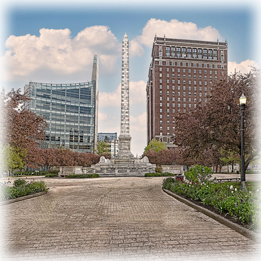 Niagara Square Coaster -Buffalo Architecture photo on ceramic tile