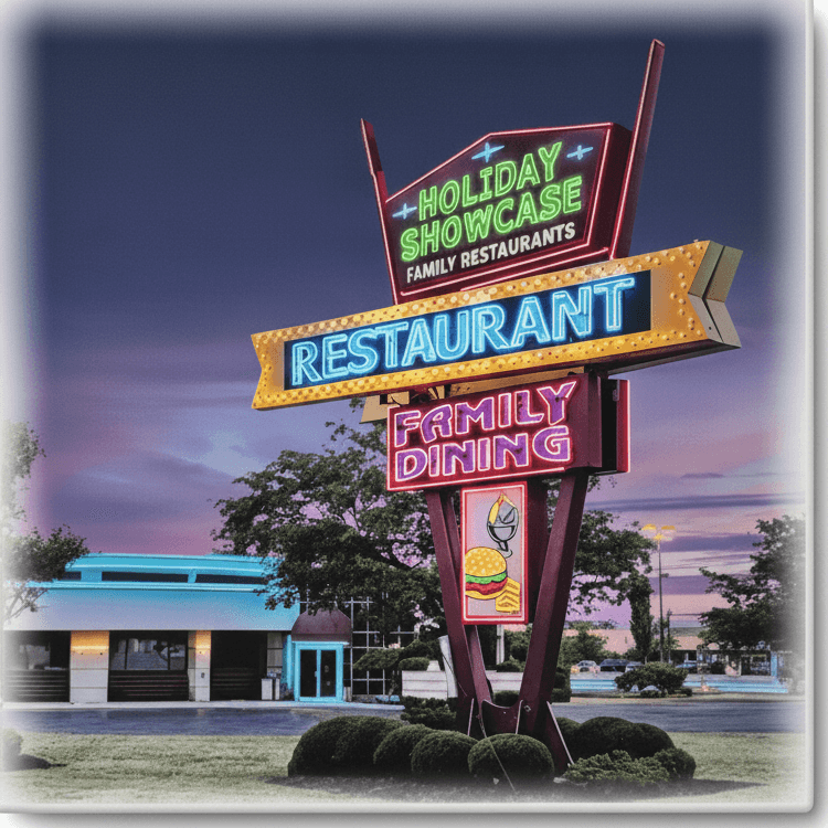 Holiday Showcase Restaurant - ceramic coaster