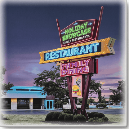 Holiday Showcase Restaurant - ceramic coaster