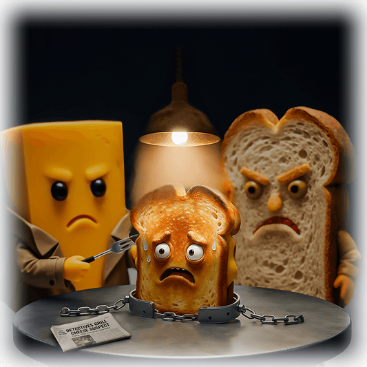 Grilled Cheese Wall Art - Whimsical Kitchen Decor