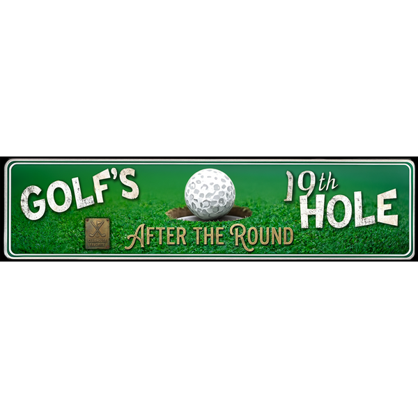 Golfs 19th Hole Ceramic Street Signs - Wall Art