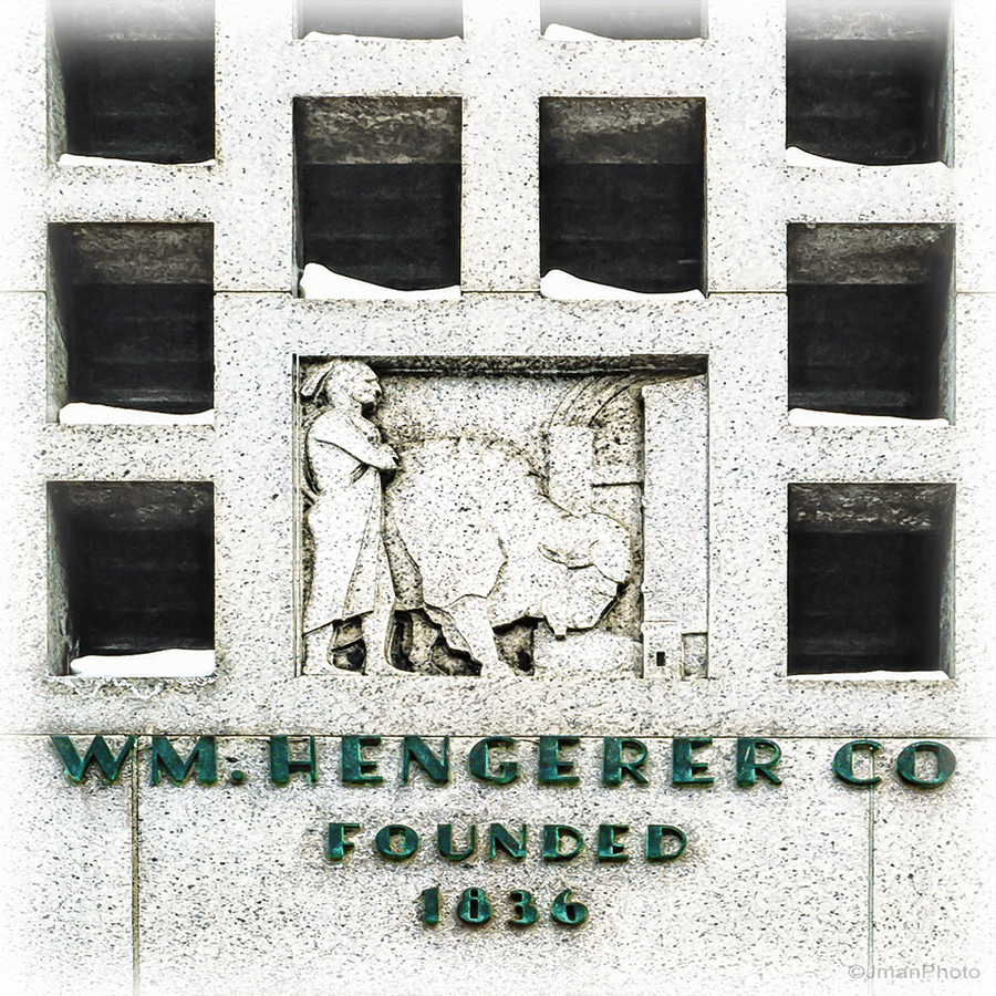 Hengerer Co  Main Street Buffalo NY Ceramic Coaster