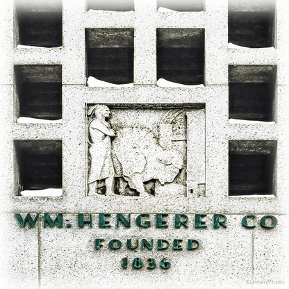 Hengerer Co  Main Street Buffalo NY Ceramic Coaster