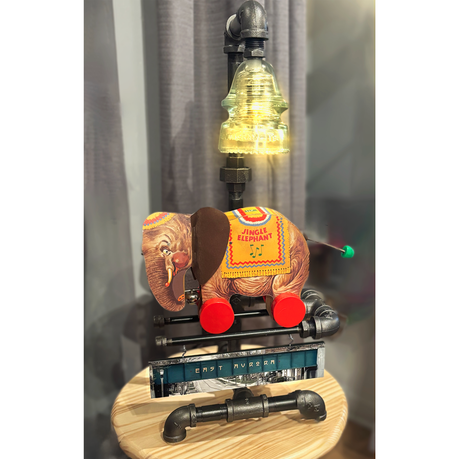 Jingle Elephant Steampunk industrial lamp