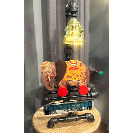 Jingle Elephant Steampunk industrial lamp