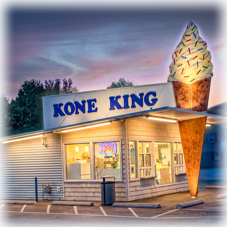 Kone King evening - ceramic coaster