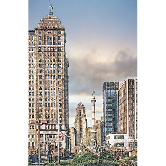 Liberty Bldg, City Hall, Goldome Center Magnet