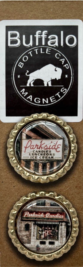 Buffalo Bottle Cap Magnet - Parkside Candies