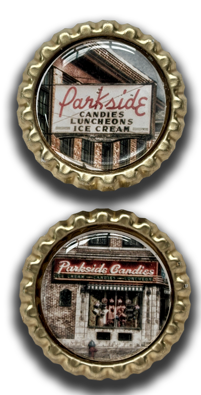 Buffalo Bottle Cap Magnet - Parkside Candies