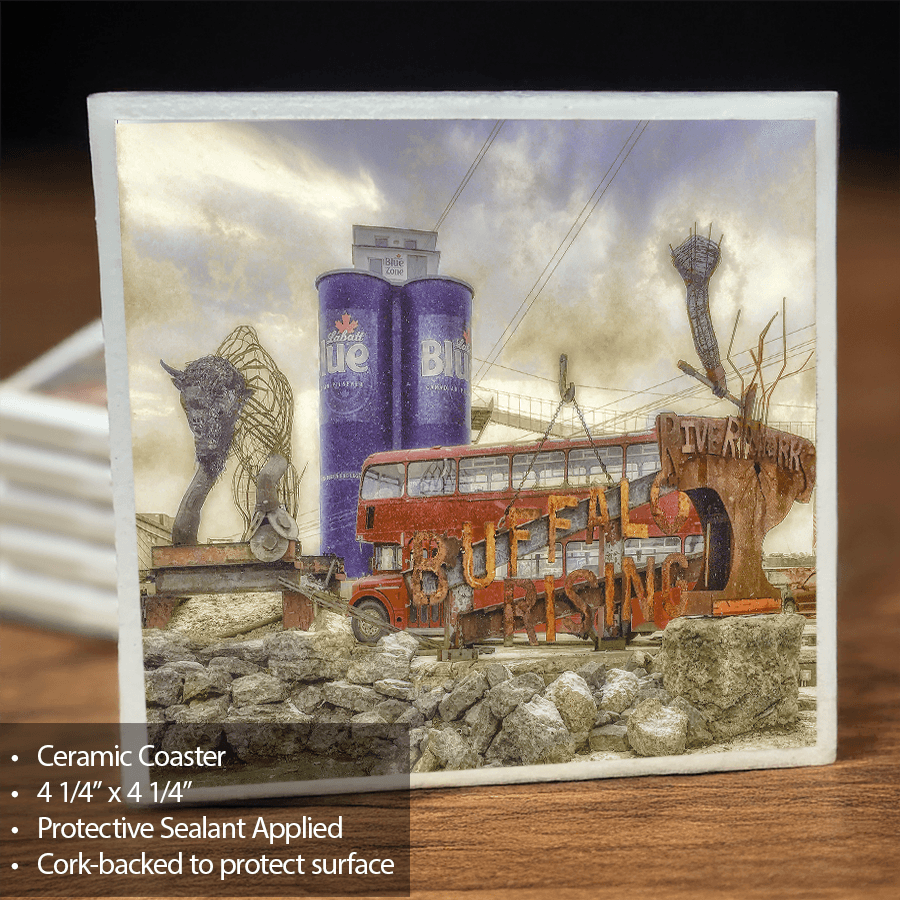 Riverworks - Buffalo NY Ceramic Coaster