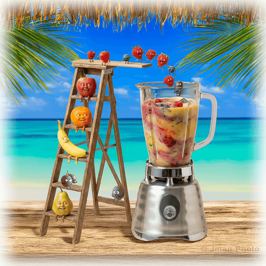 Smoothie Drink -Funny Kitchen Art:  Ceramic Coaster, Ceramic Wall TIle, Ceramic Trivet, Print