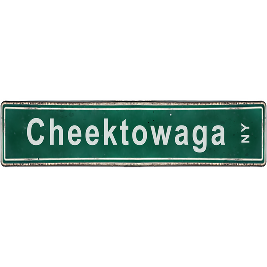 Buffalo NY Street Signs - Chektowaga NY - Ceramic Wall Art