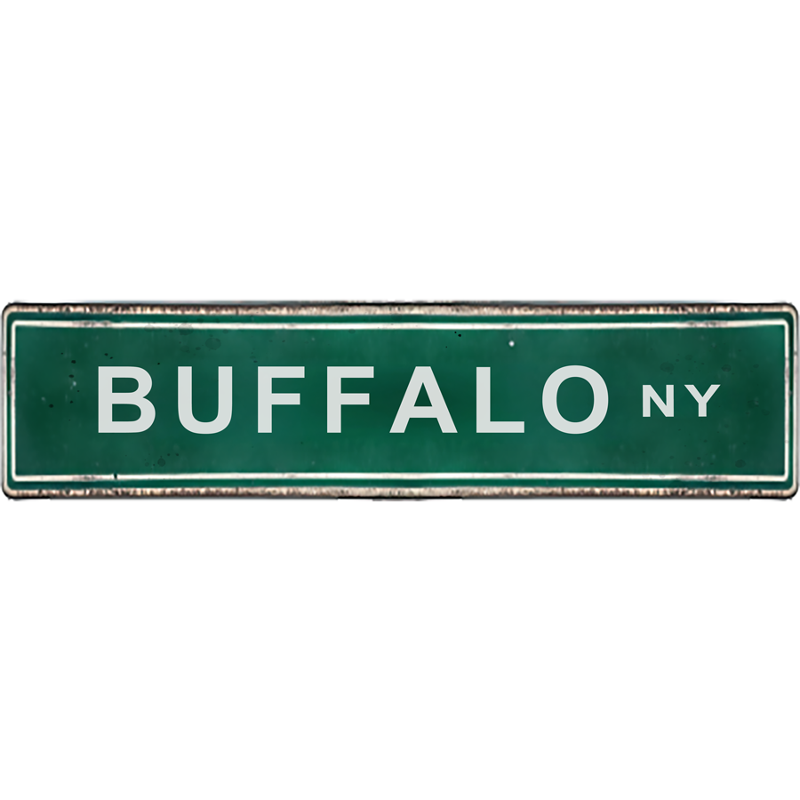 Street Signs - Buffalo NY - Ceramic Wall Art