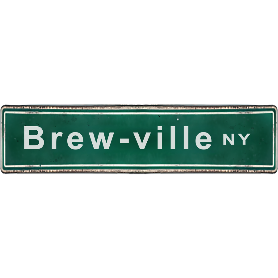 Street Signs - Brew-Ville NY - Ceramic Wall Art