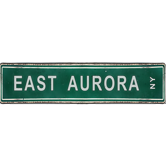 Buffalo NY Street Signs - East Aurora NY - Ceramic Wall Art