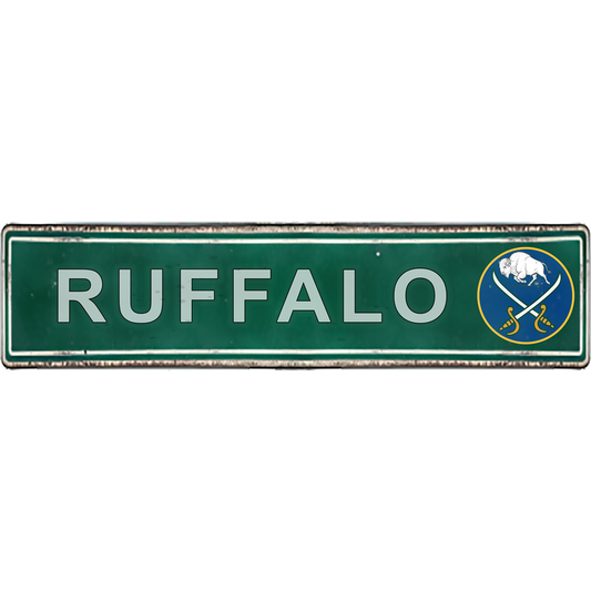 Buffalo NY Street Signs - RUFFALO - Ceramic Wall Art