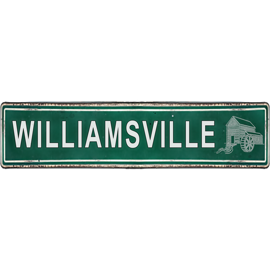 Buffalo NY Street Signs - Williamsville - Ceramic Wall Art