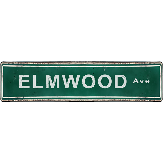Buffalo NY Street Signs - Elmwood Ave - Ceramic Wall Art