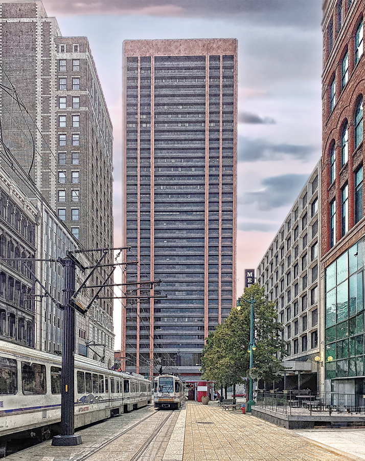 Main St.  - Trains  -  M &T Tower