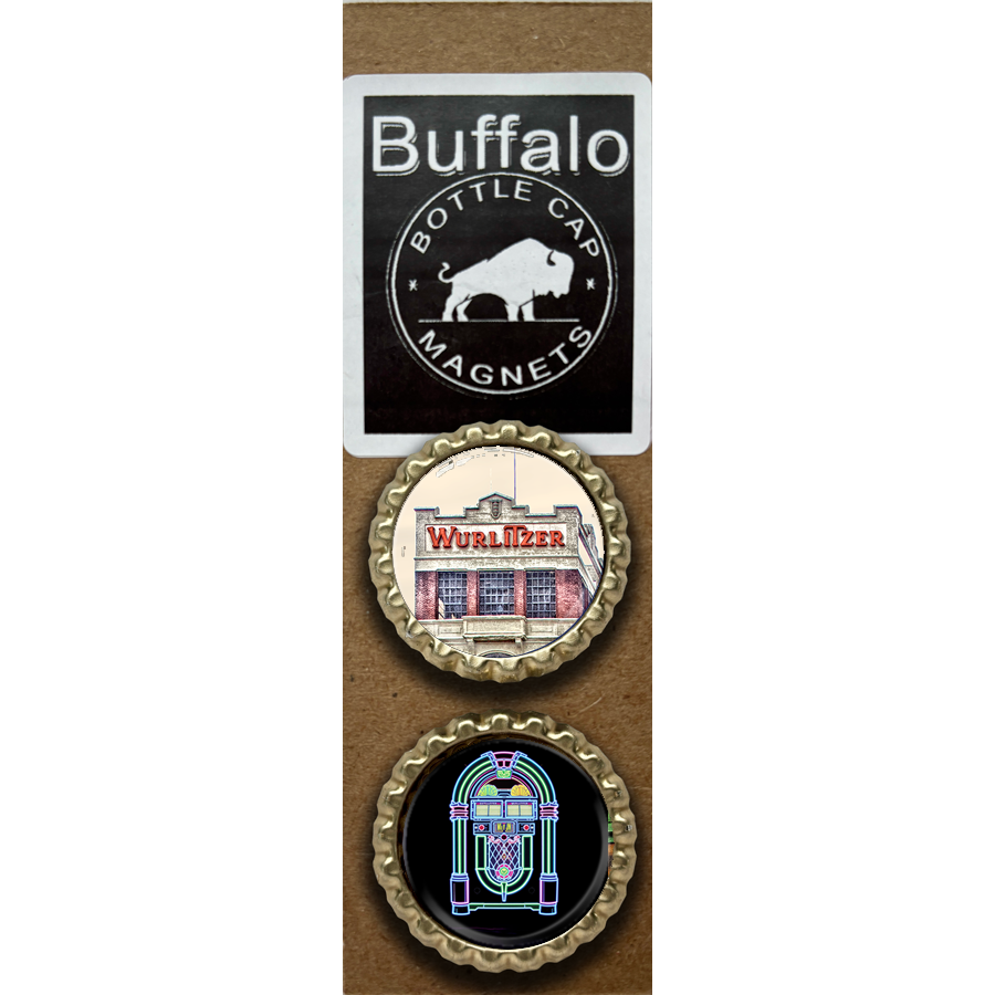 Wurlitzer Building - Buffalo Bottle Cap Magnets