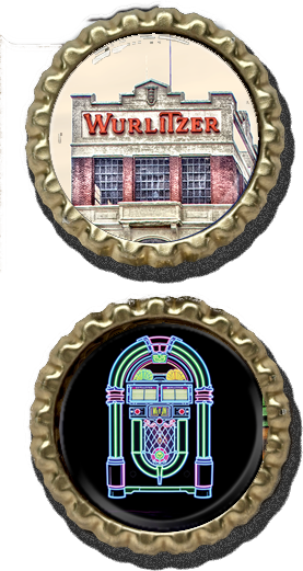 Wurlitzer Building - Buffalo Bottle Cap Magnets