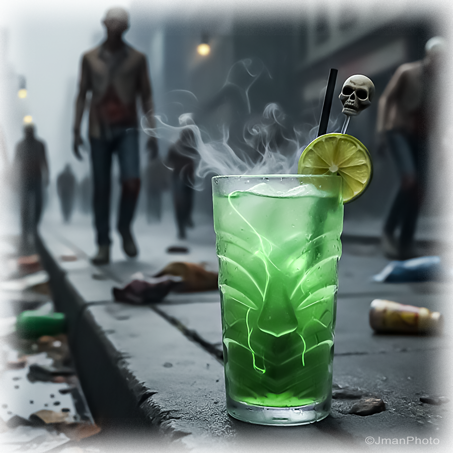 Zombie Cocktail Ceramic Coaster