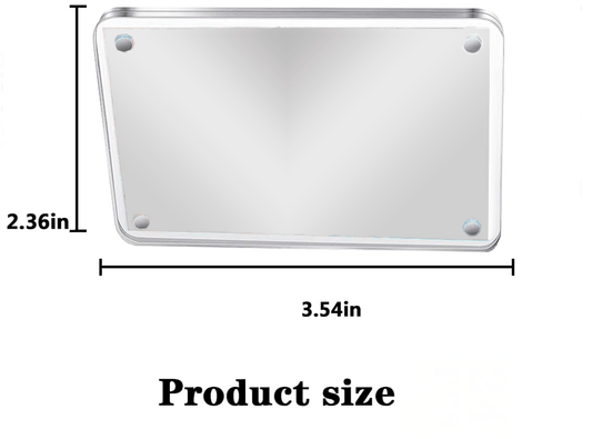 Anchor Bar Magnet size chart showing 3.54x2.36 inches. Compact acrylic fridge magnet perfect for home or locker decoration.