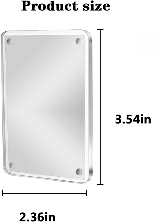 Acrylic Aurora Theatre Magnet measuring 3.54 x 2.36 inches. Scratch-resistant and perfect for metal surfaces like fridges or desks.