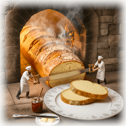 Baking Bread - Quirky Kitchen Wall Art Decor - Photo,coaster, ceramic wall art