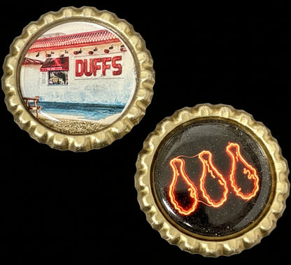 Duffs & Neon Wings - Buffalo Bottle Cap Magnet
