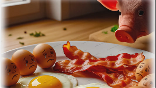 Bacon and Egg Breakfast Humorous Kitchen Coasters,Wall Tile,Trivet & Prints