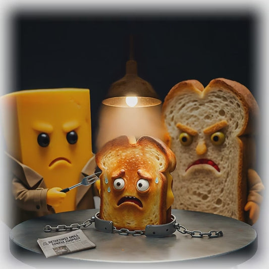 Grilled Cheese Wall Art - Whimsical Kitchen Decor