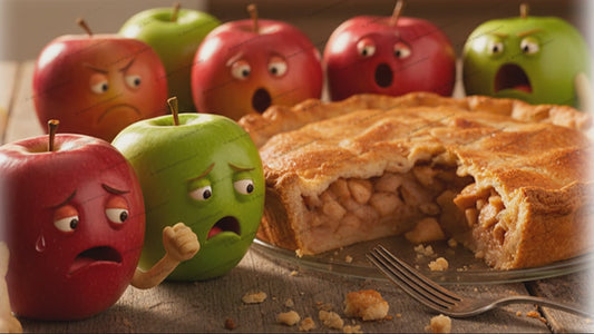Apple Pie Wall Art: Humorous Art for Kitchen Decor