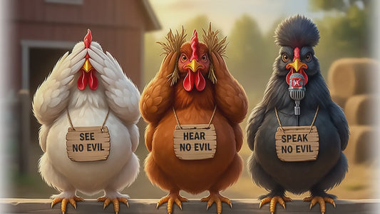 Chicken Proverb - Quirky Kitchen Wall Art Decor