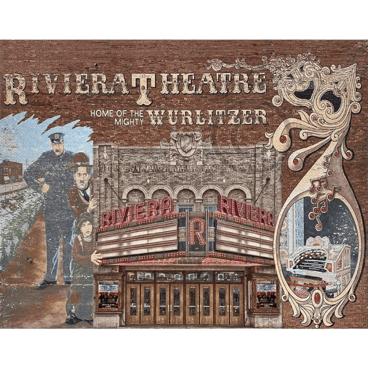 Riviera Theatre Collage Magnet