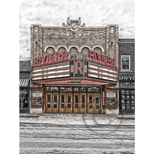 Riviera Theatre Marquee Magnet