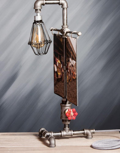 4 Ford Model T's - Table Lamp ,Steampunk lamp, Rustic decor, men, desk accessories Automotive jmanphoto