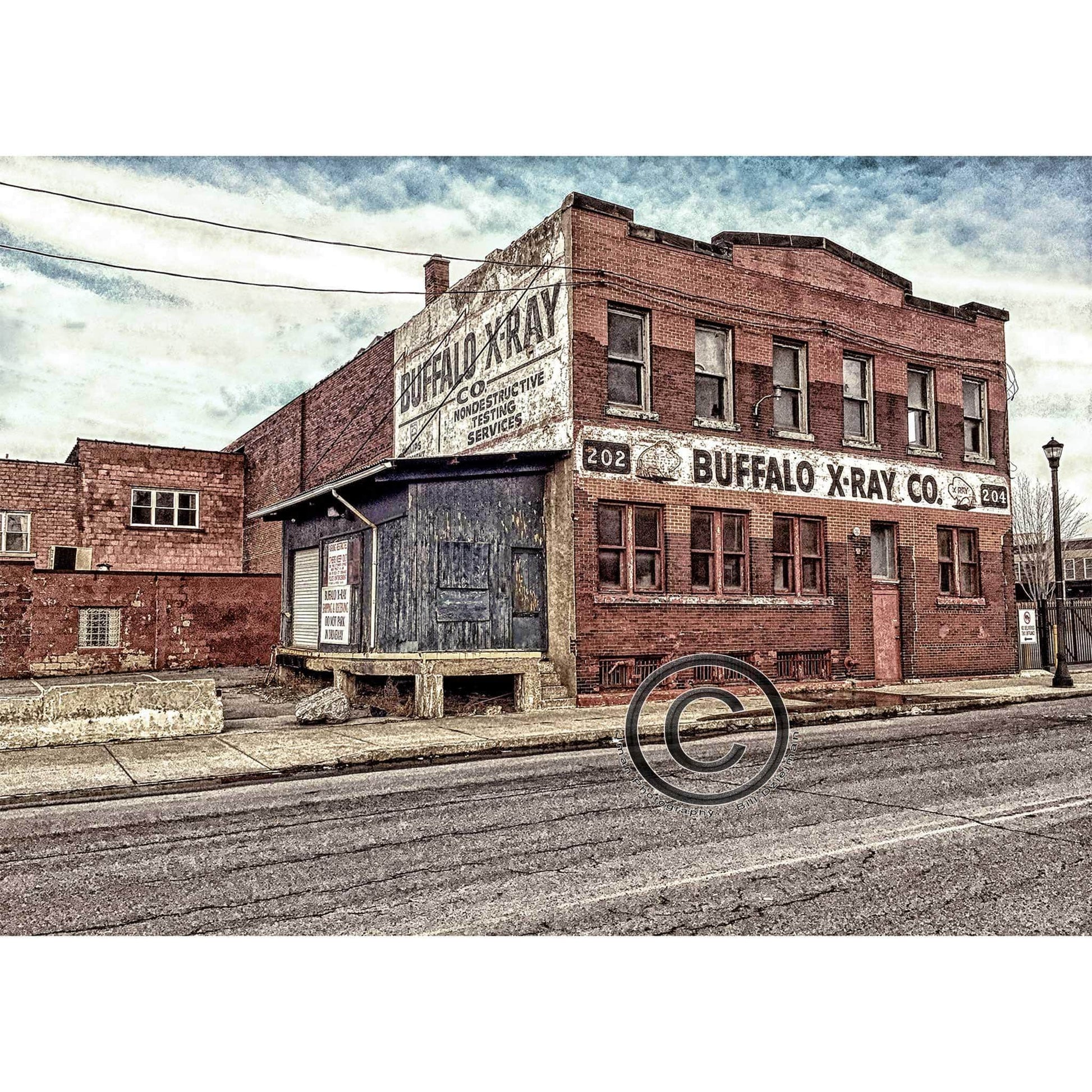 Buffalo X-Ray Company Building Photograph, Perry Street in Buffalo NY WNY jmanphoto