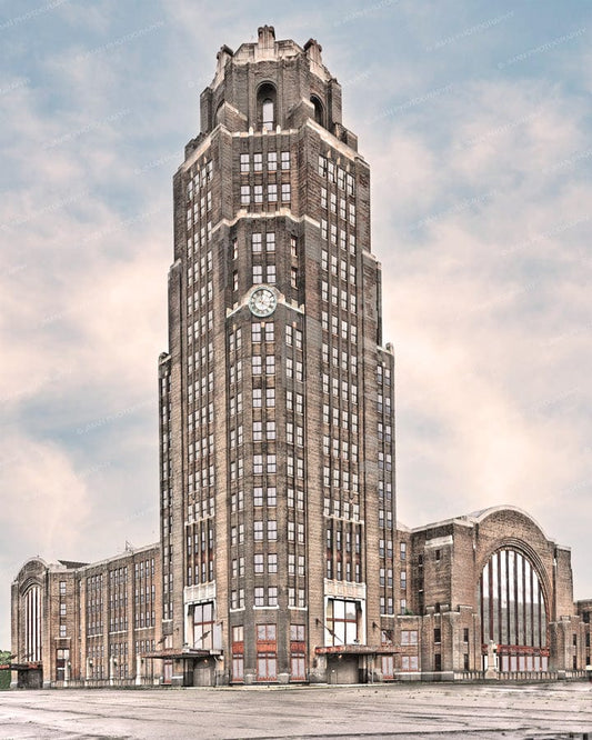 Central Terminal - Front View Buffalo-WNY Photo jmanphoto Buffalo New York Photograph Image