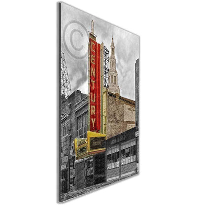 Century Theatre Marquee Photo with Steampunk Table Lamp WNY jmanphoto