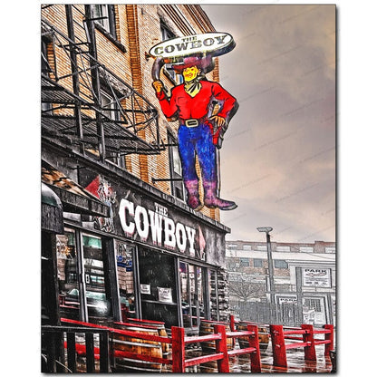 Cowboy Bar - Chippewa St, Buffalo NY WNY jmanphoto Buffalo New York Photograph Image